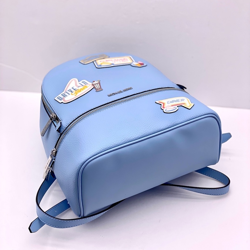 Michael Kors Blue Backpack with Patches - Picture 13 of 15